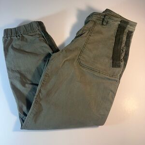 Anthropologie Olive Green Utility Jogger Pants Women’s Size 8 Casual Cargo Style